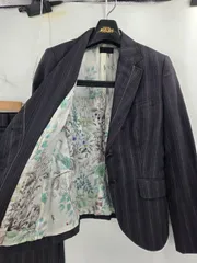 Paul Smith BLACK ポールスミス ブラック ストライプ スカートスーツ セットアップ レディース 40