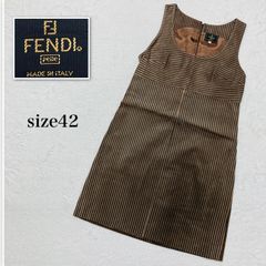 美品 フェンディ リバーシブル ズッカ フルジップ ノースリーブ