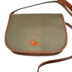 【美品】ランセル LANCEL ショルダーバッグ ブラウン レザー 斜め掛け 鞄 茶色