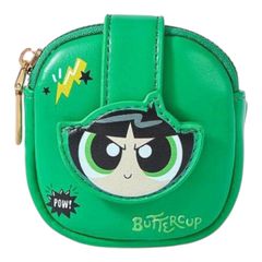 THE POWERPUFF GIRLS 파워 퍼프 걸스 버터 컵 파우치 리스틀릿 파우치 다기능 파우치 액세서리 동전 케이스 동전 지갑 녹색 GREEN 귀여운 아메코미 캐릭터 헤세이 레트로 선물 선물 해외 잡화