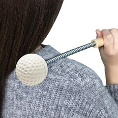(Golf ball size/spring type) Relaxing massage for calves, lower back, and stiffness relief. Powerful shoulder massage with balls. Pon-pon shoulder massage for stiffness relief.