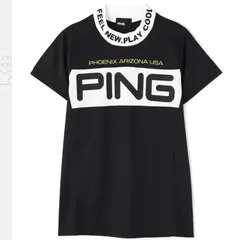 新品タグ付 BIG PINGロゴ クールコア半袖ハイネック カットソー L