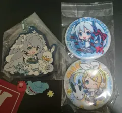 雪ミク 10周年 ラバーストラップ + バッジ まとめ売り