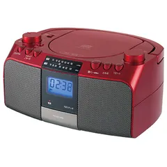 コイズミ SAD-4705 R レッド CDラジオ ワイドFM対応 SAD4705Rのサムネイル
