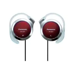 Panasonic RP-HZ47-R red clip-on stereo headphones