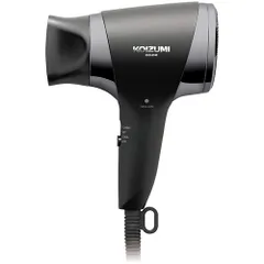 コイズミ KHD-9740-K フ゛ラック マイナスイオンヘアドライヤー 軽量 コンハ゜クト 2段階風量切替/1200W KHD9740Kのサムネイル