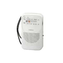 コイズミ SAD-7230/W ホワイト AM/FMコンパクトラジオ 充電式 USB Type C /乾電池式 SAD7230Wのサムネイル