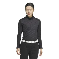 [アディダスゴルフ] ゴルフ Frost Guard 保温 キルト コンビネーション ハイネック 長袖シャツ レディース ブラック 