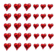 新品 ネイル ラインストーン 30個セット ハート型 赤 ガラスストーン ネイルパーツ 大粒 キュート クリスタル ネイルアート デコレーション (レッド)