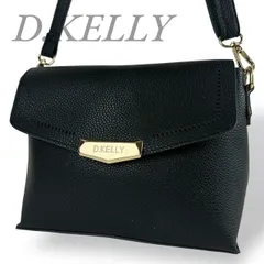 【B4246】 D.KELLY ディーケリー ショルダーバッグ 合成皮革 ブラック 斜め掛け クロスボディ レディース マグネットホック