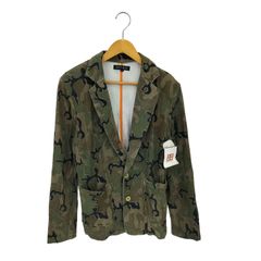 ロエン Roen Y2K レザー切替 鹿革 スカル ラインストーン ダウン