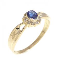 K18 750 サファイア0.2ct メレダイヤ 14号リング 指輪 宝石 - メルカリ