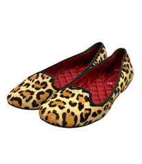 コールハーン パンプス フラットシューズ ヒョウ柄 レディース SIZE 7.5 (25cm) COLE HAAN