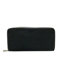 美品 タケオキクチ ラウンドファスナー長財布 カラビナ付き メンズ TAKEO KIKUCHI