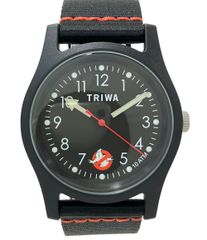 미품 트리와 시계 고스트 버스터즈 GBOP02 쿼츠 블랙 유니섹스 TRIWA