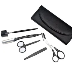 メンズ 眉毛カット レディース カミソリ まゆげ 毛抜き エチケット くし付き ケア 眉毛ハサミ 眉そり 眉毛セット 6点