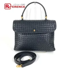 BALLY バリー ハンドバッグ Bロゴ キルティング レザー ダークネイビー