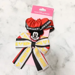 新品 【 ディズニー リゾート 】 ヘアゴム リボン シュシュ 未使用 ミッキー ミニー　Tokyo Disney Resort ディズニーリゾート パーク