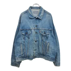 80年代 USA製 Levi's リーバイス 70507-0214 デニムジャケット ブルー(メンズ XL)中古 古着 U4536