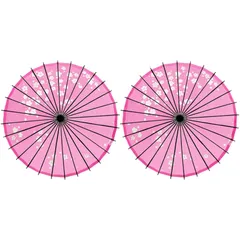 新品 和傘 和風傘 番傘 紙傘 長舞傘 雨傘 日傘 花油引き 満天桜 和柄 藤渦 紺 花火 インテリア コスチューム用小物 踊り傘 飾り用 防水 手作り 桜吹雪 撮影道具 成人式 花嫁用 和服 歌舞伎 旅館の貸し傘 舞踊小物 梅花 赤 紫 2本セット