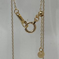 K18 ネックレスチェーン 60cm スライドアジャスター付き 約1.37g 