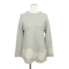 シンプルライフ SIMPLE LIFE レナウン ニット セーター 刺繍 M グレー