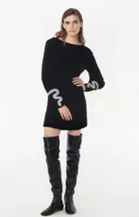 新品未使用ZARA(ザラ)ベルベットビジュードレスワンピース