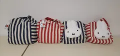 ミッフィーストライプバッグ (ぬいぐるみ付)