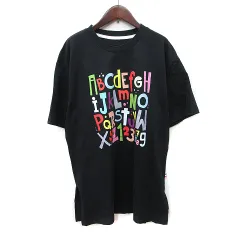 パーソンズ PERSON'S Tシャツ カットソー 半袖 M 黒 ブラック /YI