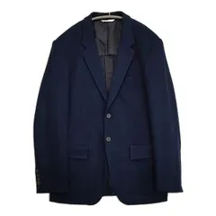 PAUL SMITH COLLECTION コットン 2B 背抜き ニット テーラードジャケット ネイビー メンズ ポールスミスコレクション【中古】5-1228M∞