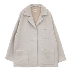 KEI Hayama PLUS 縮絨 ウール コート ブルー レディース ケイハヤマ