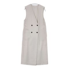 soil コットン ボイル ドットプリント バンドカラーオーバーオール