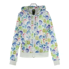 STUSSY (ステューシー) FACE PRINT フェイスプリントデザイン 総柄 ジップアップ フーデッド スウェット パーカー マルチカラー