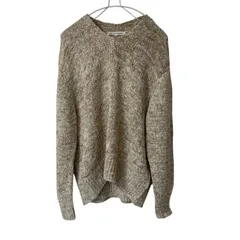 Z1721【美品】23区 Vネック長袖ニットセーター ベージュ サイズ38