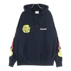READY MADE (レディメイド) 20SS Smile Hoodie スマイル フレイム プリント フーディ スウェット プルオーバー パーカー ブラック RE-C0-BK-00-00-106
