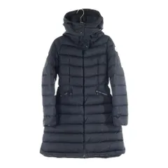 MONCLER (モンクレール) 19AW FLAMMETTE GIUBBOTTO フラメッテ ジュボット アームロゴデザイン フーデッド ジップアップ ダウンジャケット レディース ブラック E209349931