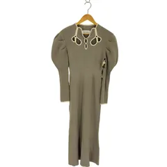 リリーブラウン Lily Brown カットアウトバイカラーニットワンピース レディース ONE SIZE 