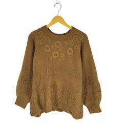 サマンサモスモス samansa Mos2 刺繍ニット レディース FREE 