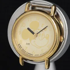 セイコー アルバ ミッキーマウス V515-6420 QZ ゴールド文字盤 レディース腕時計 KRH 2000000 NSK