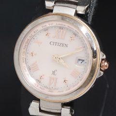 美品❣クロスシーxC H240 ペールピンク文字盤 ハッピーフライト 稼働