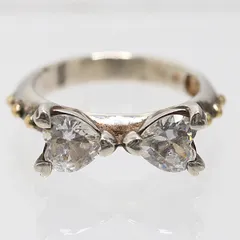 フォリフォリ ハート ダイヤ リング SV925刻印 4.53g 指輪 アクセサリー ジュエリー 2000000 NSK AKO SMZ