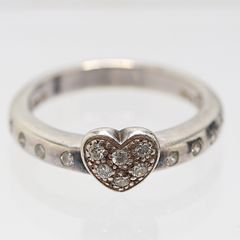 フォリフォリ 2000ハートスター シルバー925 三連リング9号 - メルカリ