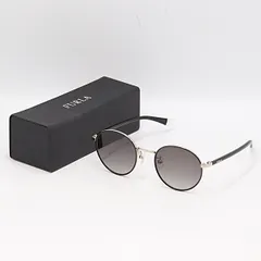 ケース付 良品 フルラ ブラック SFU226J 51▢21 0579 サングラス ブランド小物 2000000 NSK KMT