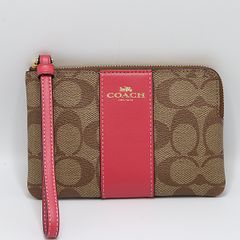 未使用❣️COACH コーチ ポーチ フラグメントケース シグネチャー 赤 