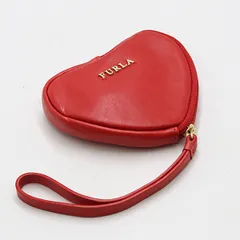 フルラ ハート レッド ポーチ レザー コインケース 小物 ブランド KMR 2000000 NSK