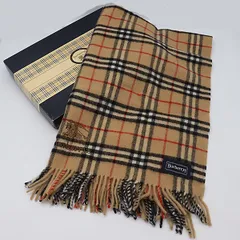 箱付 美品 バーバリー マフラー ブランケット ノバチェック 組成毛100パーセント ブランド 2000000 NSK MST
