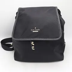 良品 ケイトスペード リュックサック/バックパック ナイロン ブラック ブランド ファッション 2000000 NSK SMZ