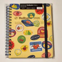 ロルバーン　2026年ダイアリー(2025年10月始まり)　Lサイズ　ラベル・ライトイエロー