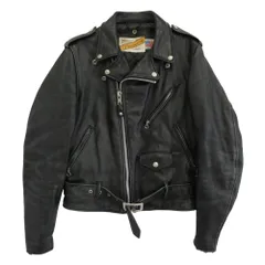 schott シングルライダース 80s ビンテージ　USA 製　サイズ　34 USA製 SCHOTT シングル ライダース レザージャケット ブラック 34