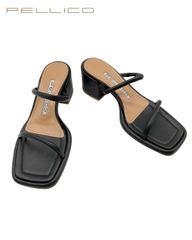 新品 PELLICO ペリーコ 38 ホワイト×ブラック ストライプスリング